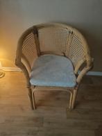 Vintage rotan stoel, Huis en Inrichting, Stoelen, Ophalen, Gebruikt, Bruin, Eén