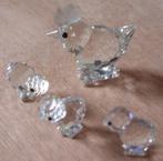 Swarovski Kristal Kip Mini met 3 kuikens Collectors Item, Verzamelen, Swarovski, Ophalen of Verzenden, Zo goed als nieuw, Figuurtje