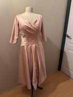 Cocktailjurk feestjurk roze. /oud  roze. Mooie taftzijde, Ophalen of Verzenden, Zo goed als nieuw, Roze, Cocktailjurk