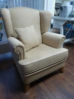 twee oorfauteuils met nieuwe bekleding, Ophalen, Hout, 75 tot 100 cm, Zo goed als nieuw
