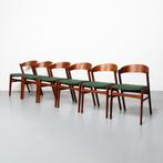 Vintage Deense eetkamerstoelen, set van 6, Ophalen, Hout, Gebruikt, Overige kleuren