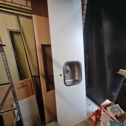 Keukenblad wit met spoelbak gratis, Huis en Inrichting, Keuken | Keukenelementen, Zo goed als nieuw, Minder dan 100 cm, 200 cm of meer