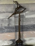 bronzen sculptuur danseres ballet turnster vrouw 58 cm, Antiek en Kunst, Ophalen of Verzenden