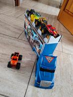 Monster Jam Truck met extra auto's, Ophalen of Verzenden, Gebruikt