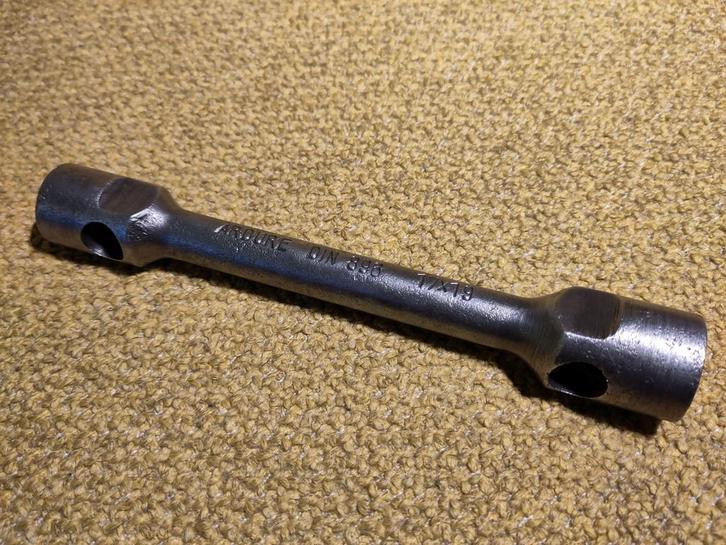 Antieke pijpsleutel Ardure DIN 896 17x18 izgs, Auto diversen, Autogereedschap, Zo goed als nieuw, Ophalen of Verzenden