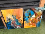 Twee schilderijen, Antiek en Kunst, Ophalen