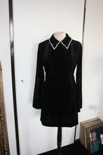Zwart velvet jurkje met steentjes ZARA maat 38, Maat 38/40 (M), Verzenden, Nieuw, Boven de knie