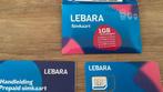LEBARA simkaart 1 GB, Telecommunicatie, Prepaidkaarten en Simkaarten, Nieuw, Prepaidkaart, Overige providers, Ophalen
