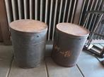 hoge oude bus,bakker,voorraad ton,bakkersblik,roest, Antiek en Kunst, Curiosa en Brocante, Ophalen of Verzenden