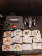 N64 compleet met  12 topgames, Spelcomputers en Games, Spelcomputers | Nintendo 64, Ophalen of Verzenden, Zo goed als nieuw
