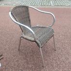 20 horeca terras wicker all wheater satteliet stapelbaar set, Ophalen of Verzenden, Zo goed als nieuw, Stapelbaar, Aluminium