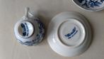 Blue Danube vier mokkakopjes met schotels, Ophalen of Verzenden
