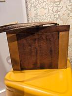 Vintage Blok van Heyst leren handtas, Sieraden, Tassen en Uiterlijk, Tassen | Damestassen, Ophalen of Verzenden, Gebruikt, Bruin