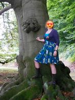 Steps jurk (mt44) + bolero (mt L) groen bruin bruiloft feest, Overige typen, Bruin, Maat 42/44 (L), Ophalen of Verzenden