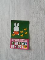 sticker Nijntje uit gegeven door bakker Bart, Ophalen of Verzenden, Zo goed als nieuw, Strip of Tekenfilm