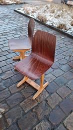 Lot Vintage kinder stoelen , schoolstoel  , design stoel, Huis en Inrichting, Stoelen, Ophalen, Gebruikt, Bruin, Metaal