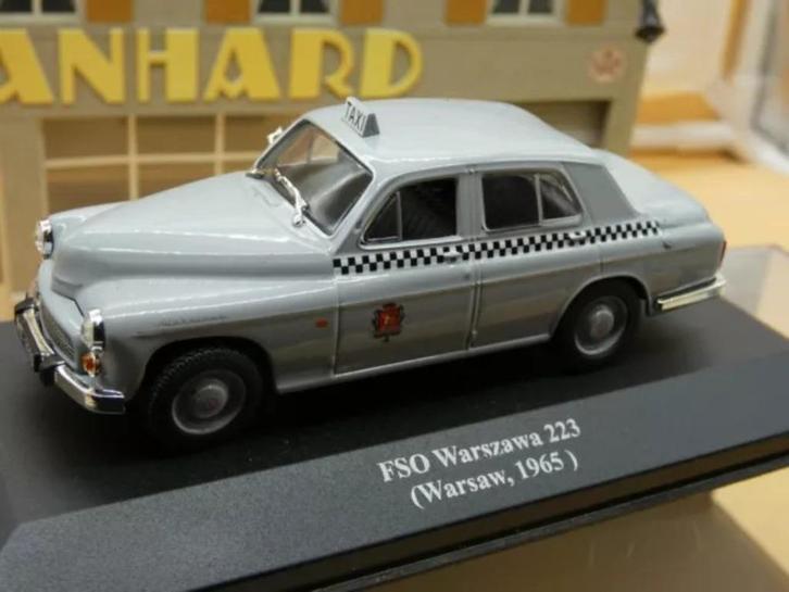 79876: FSO Warszawa 223 - Warsaw Taxi - 1965 - Atlas 1:43, Hobby en Vrije tijd, Modelauto's | 1:43, Nieuw, Auto, Overige merken