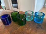 Iittala Glazen Waxinelichthouders - Set van 3, Huis en Inrichting, Ophalen of Verzenden, Overige materialen, Minder dan 25 cm