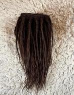 Setje bruine human hair clip dread extensions 45cm nu 270€, Ophalen of Verzenden, Nieuw, Pruik of Haarverlenging