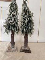 Kleine kerstbomen kerstdorp, Diversen, Kerst, Ophalen of Verzenden, Zo goed als nieuw