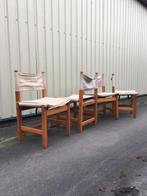 Vintage stoel grenen Ikea safari chair, Huis en Inrichting, Stoelen, Vier, Gebruikt, Bruin, Hout