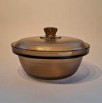 Vintage Arcopal Ribbelschaal Met Deksel, Ophalen of Verzenden