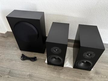 Buchardt S300MKII, SUB10 en stands compleet met dozen beschikbaar voor biedingen