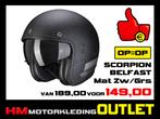 Motorhelm Scorpion Belfast Swift - Mat Zwart Grijs, Motoren, Kleding | Motorhelmen, Nieuw met kaartje, Overige merken, Jethelm
