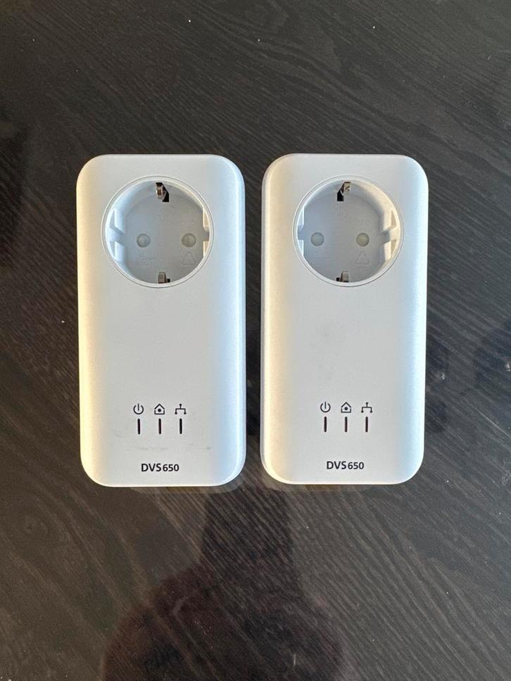 Devolo DVS 650 Powerline Adapters - Set van 2, Computers en Software, Powerlines, Zo goed als nieuw, Ophalen of Verzenden