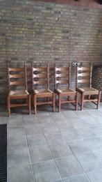 Mooie eikenhouten stoelen, Huis en Inrichting, Stoelen, Ophalen, Zo goed als nieuw, Bruin