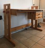Vintage Grenen Design kantelbaar bureau tekentafel, Huis en Inrichting, Bureaus, Ophalen of Verzenden, In hoogte verstelbaar, Gebruikt
