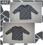 (A92) Maat 56. Lieve longsleeve met tekst, Kinderen en Baby's, Babykleding | Maat 56, Zeeman, Jongetje of Meisje, Ophalen of Verzenden