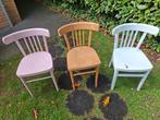 3 Leuke Cafestoelen, Huis en Inrichting, Ophalen, Gebruikt, Overige kleuren, Drie