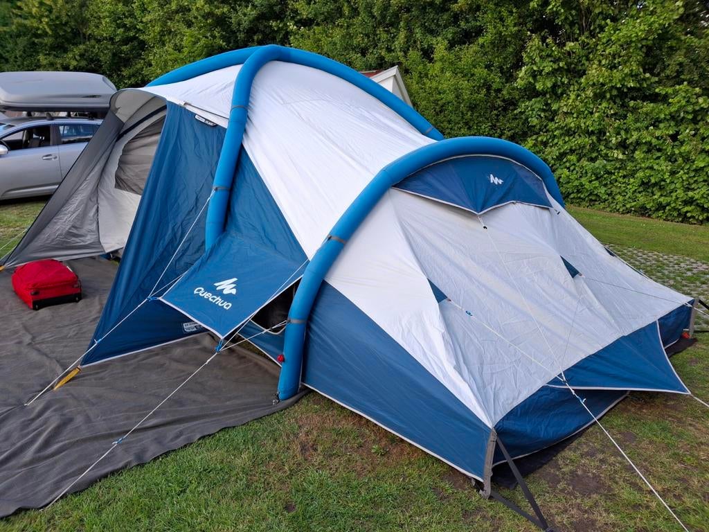 Quechua Air Seconds 8.4 Opblaasbare Tent - Ruim!, Caravans en Kamperen, Tenten, Ophalen of Verzenden, Gebruikt