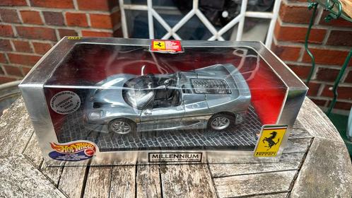 Ferrari F50 Chroom, Hobby en Vrije tijd, Modelauto's | 1:18, Nieuw, Hot Wheels, Ophalen of Verzenden