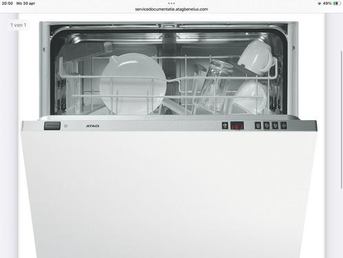 € 65 Atag vaatvasser inbouw VA9411QT goed werkend, Witgoed en Apparatuur, Vaatwasmachines, Gebruikt, Inbouw, Minder dan 85 cm