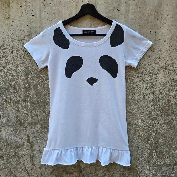 Qnigirls kawaii harajuku panda wit t-shirt maat XS, Kleding | Dames, T-shirts, Zo goed als nieuw, Maat 34 (XS) of kleiner, Wit