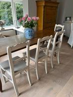 4 brocante stoelen, Huis en Inrichting, Complete eetkamers, Ophalen, Gebruikt, Brocante, 4 tot 6 stoelen