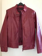 Leren jasje bordeaux rood, Ophalen, Zo goed als nieuw, Maat 38/40 (M), Rood