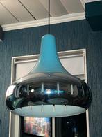 Vintage hanglamp met pendel, Gebruikt, Ophalen of Verzenden, Mid-century, Metaal