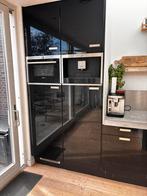 Glans zwarte keuken- Als geheel af te halen eind oktober., Huis en Inrichting, Keuken | Complete keukens, Gebruikt, U-keuken, Zwart