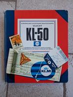 KLM Logboek van Vijftig Jaar Vliegen, Ophalen of Verzenden, Gelezen, Leonard de Vries, Vliegtuig