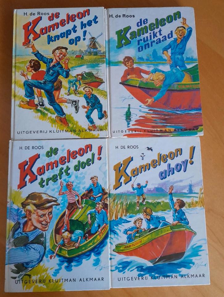 4 originele Kameleon boeken (oorspr. 1951 - 1978), Boeken, Kinderboeken | Jeugd | 10 tot 12 jaar, Gelezen, Fictie, Ophalen of Verzenden