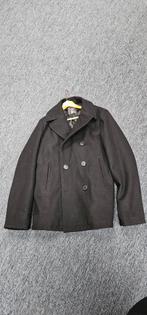 Zwarte 80% wol mix gevoerde winterjas mt L, LOGG, H&M, Ophalen of Verzenden