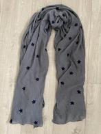 Dun Sjaaltje met sterretjes - 185-110 cm - Blauw, Ophalen of Verzenden, Zo goed als nieuw, Sjaal