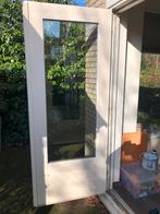 Gebruikte houten Openslaande tuindeuren met dubbelglas, Doe-het-zelf en Verbouw, Deuren en Horren, Ophalen, Gebruikt, 80 tot 100 cm