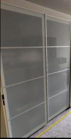 Ikea Pax schuifdeuren 2 stuks t.e.a.b., Ophalen, 200 cm of meer, 50 tot 100 cm, Zo goed als nieuw