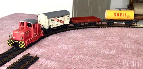 FLM H0 industrie trein, compleet met rangeerspoor, Hobby en Vrije tijd, Modeltreinen | H0, Gebruikt, Treinset, Gelijkstroom, Fleischmann