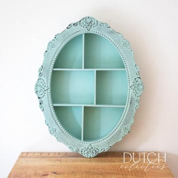 Ovale Letterbak voor aan de Muur in Shabby Chic Barokstijl beschikbaar voor biedingen