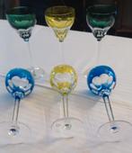 KRISTALLEN WIJNGLAZEN  V.S.L., Antiek en Kunst, Ophalen of Verzenden